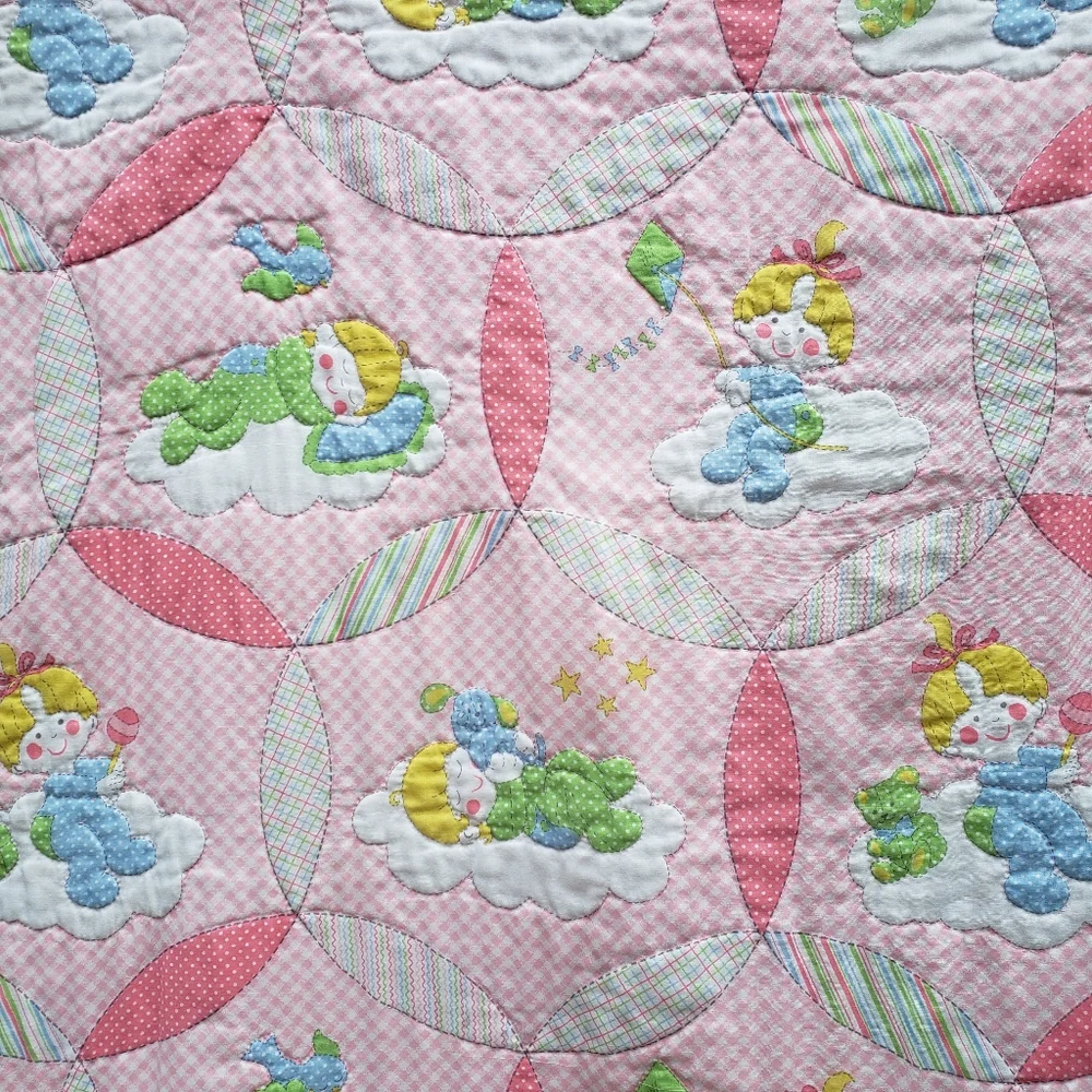 Handmade Baby Blanket / Quilt - Little Girl